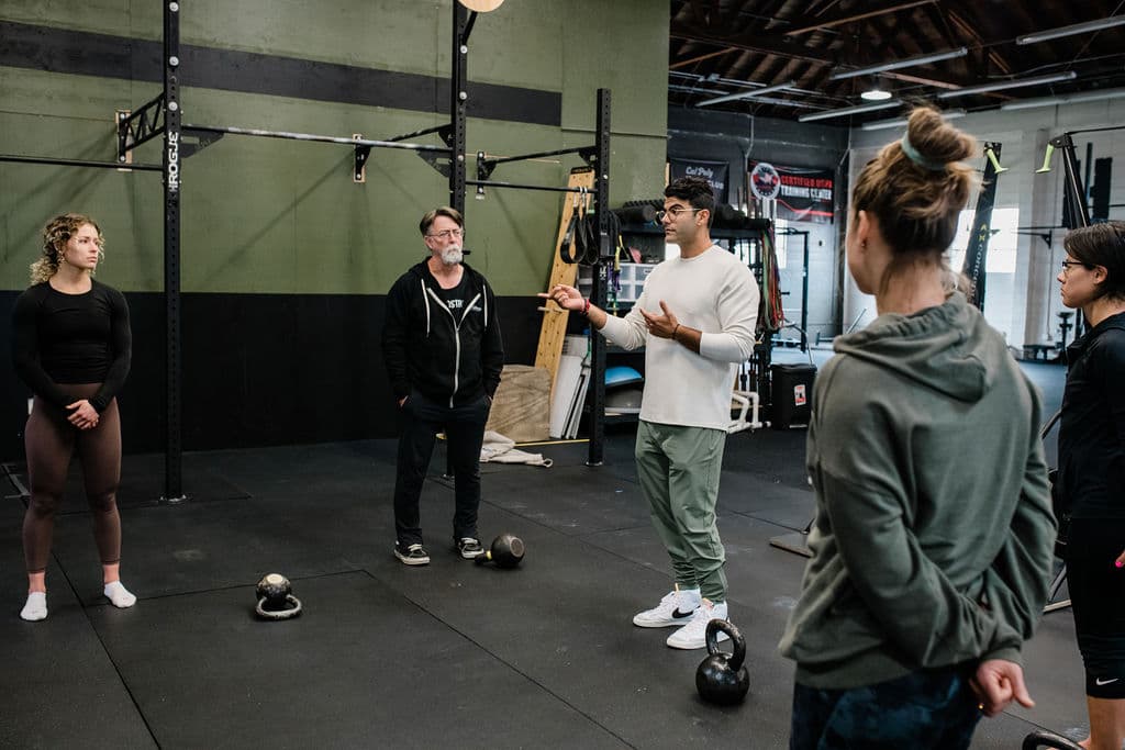 Richard Aceves teaching coaches at a Moved Academy seminar