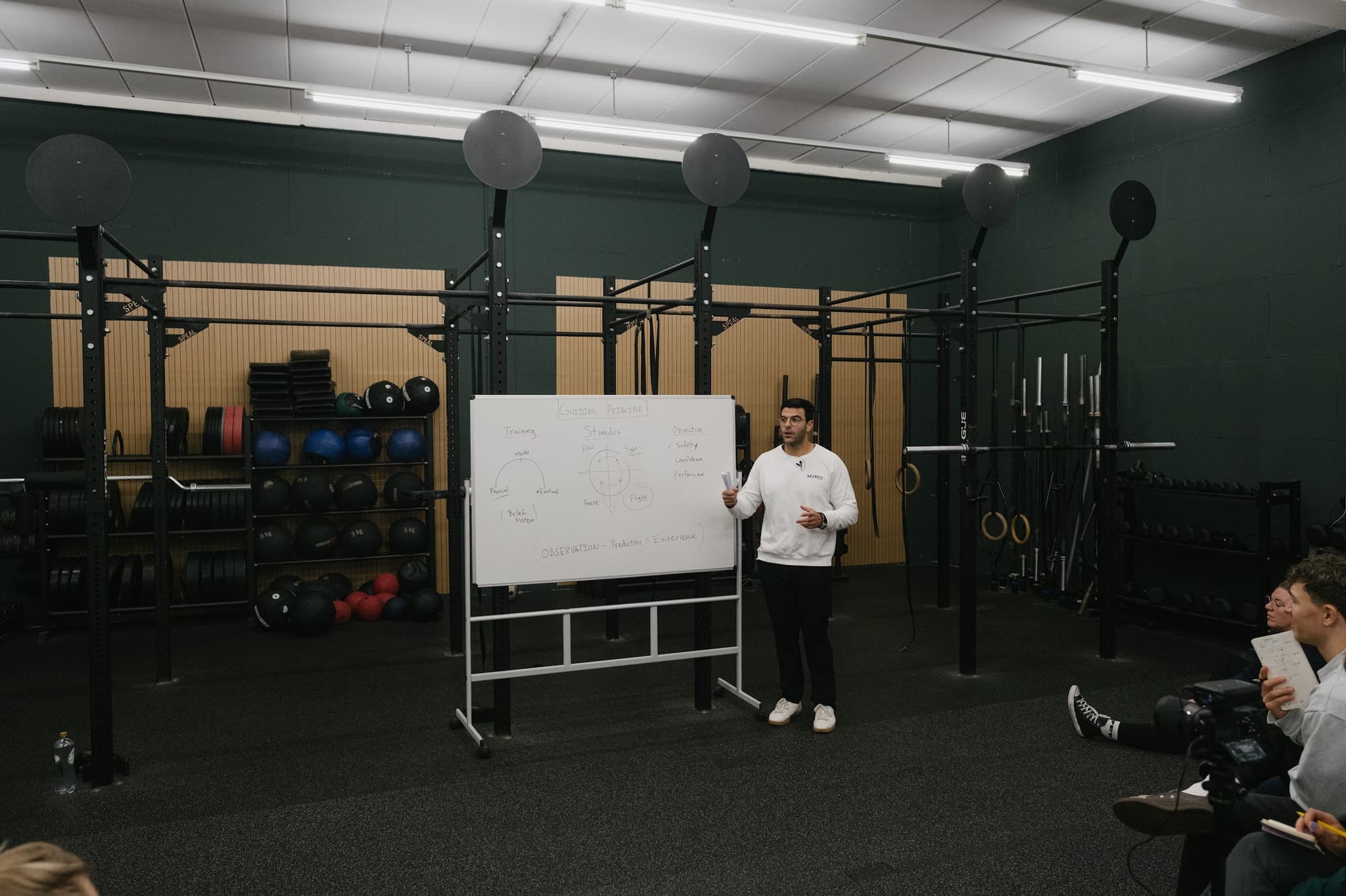 Richard Aceves teaching coaches at a Moved Academy workshop